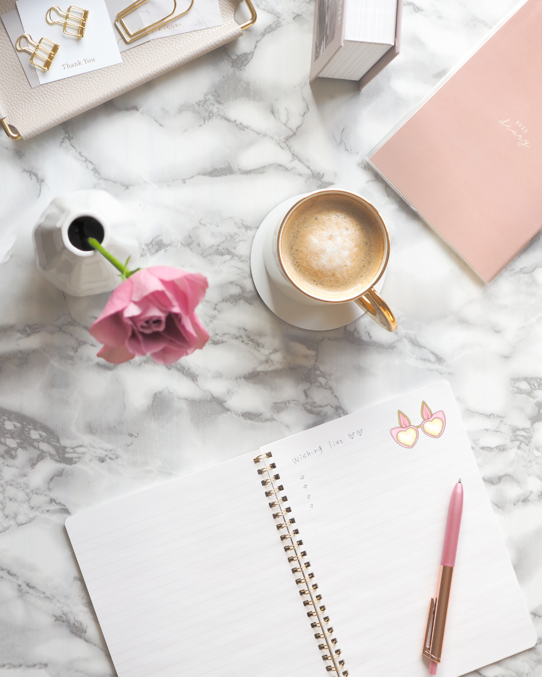 Soft Pink Planner Vibes – stickersheet