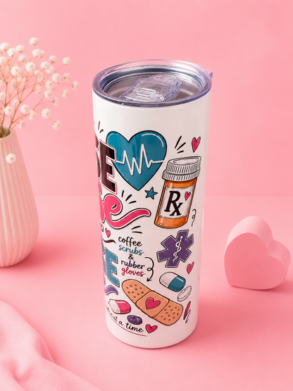 Nurse Tumbler – Saving Lives One Heart at a Time