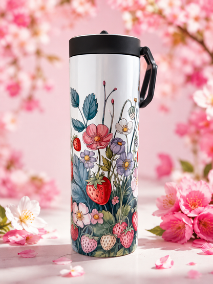 Strawberry Garden Tumbler – Perfekt för skolstarten!