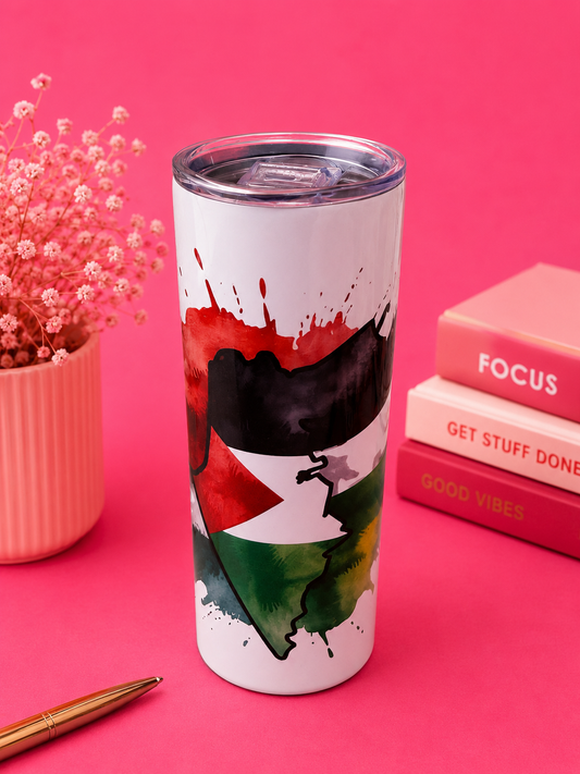 Palestine Watercolor Tumbler