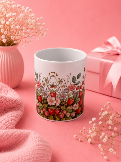 Strawberry Garden Mug – 325ml