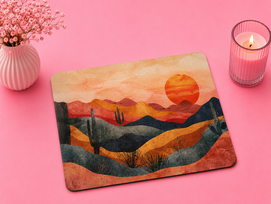 Desert Sunset – Musmatta med Ökenmotiv