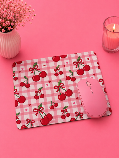Cherry Gingham – Musmatta med Körsbärsmotiv