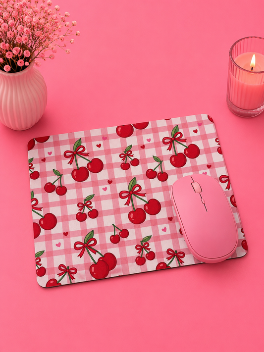 Cherry Gingham – Musmatta med Körsbärsmotiv