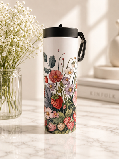 Strawberry Garden Tumbler – Perfekt för skolstarten!
