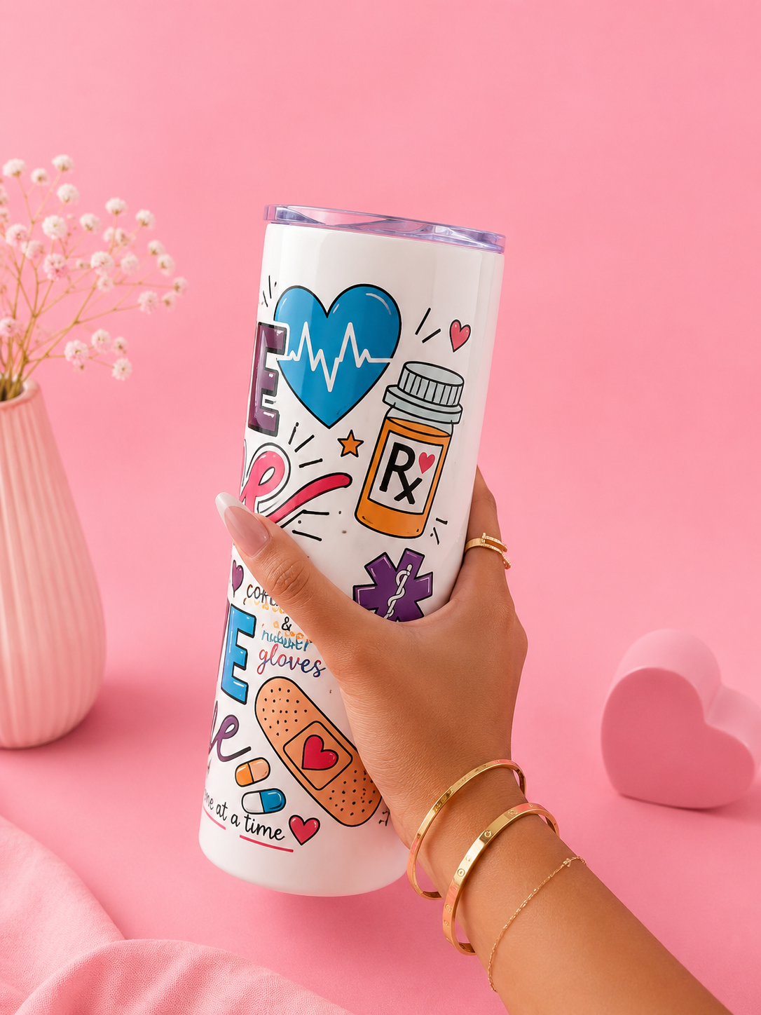 Nurse Tumbler – Saving Lives One Heart at a Time