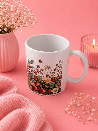 Strawberry Garden Mug – 325ml