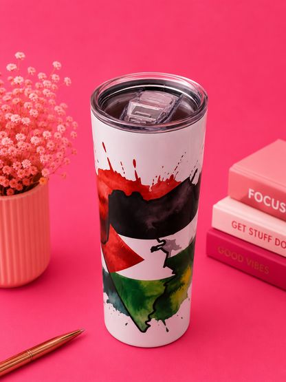 Palestine Watercolor Tumbler