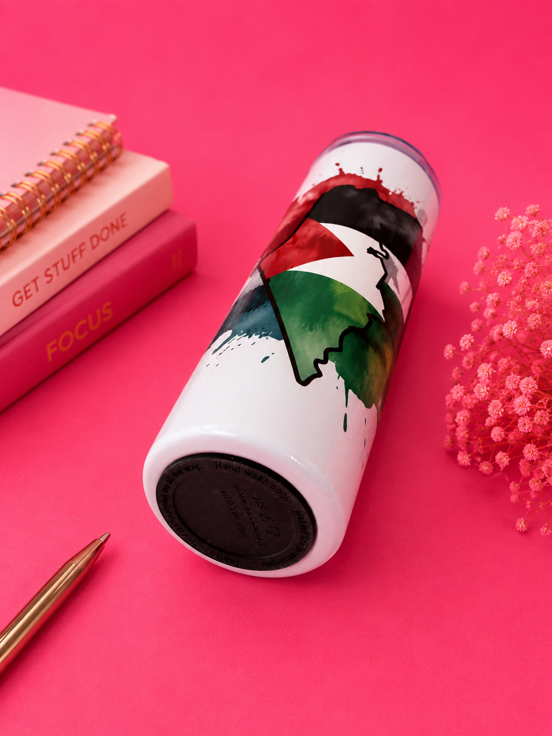 Palestine Watercolor Tumbler