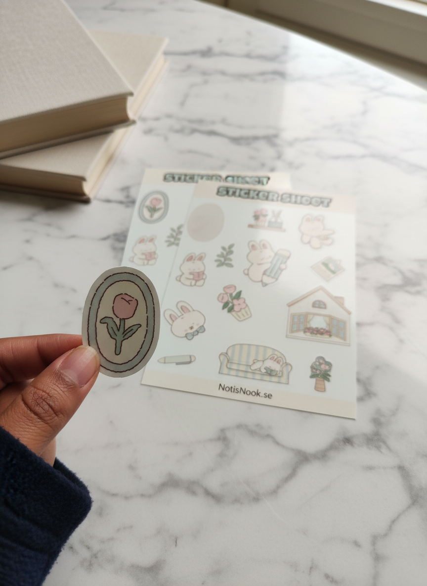 Sticker Sheet – Bunny Cozy Collection